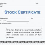 40+ Free Stock Certificate Templates (Word, Pdf) ᐅ Templatelab With Share Certificate Template Australia