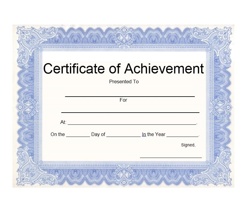 40 Great Certificate Of Achievement Templates (Free) – Templatearchive Throughout Free Printable Certificate Of Achievement Template