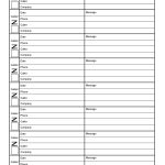 40+ Printable Call Log Templates [Word,Excel,Pdf] - Templatelab within Blank Call Sheet Template