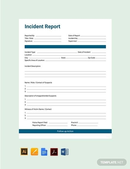 42+ Free Incident Report Templates – Pdf, Word | Free & Premium Templates Pertaining To Ir Report Template