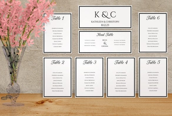 43+ Psd Wedding Templates - Free Psd Format Download! | Free & Premium Intended For Wedding Seating Chart Template Word