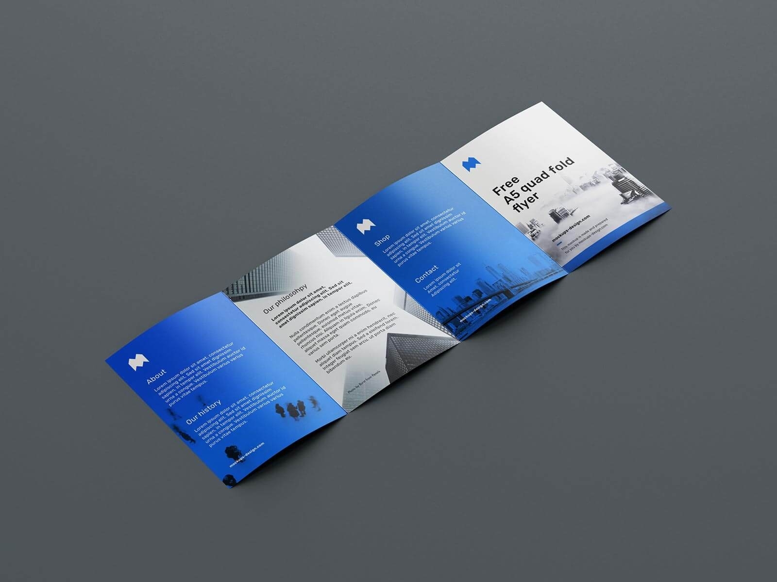 45 Standing Quad Fold Brochure Mockup | Svg Templates And Product Design With Regard To Quad Fold Brochure Template