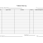 47 Blank Volunteer Hours Log Templates (Excel & Word) For Volunteer Report Template