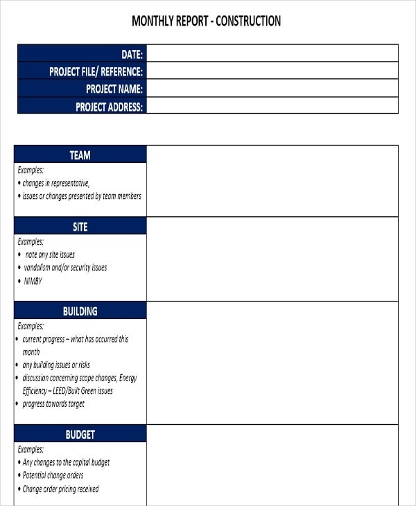 49+ Monthly Report Format Templates – Word, Pdf, Google Docs, Apple Throughout Monthly Activity Report Template