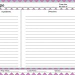 4X6 Recipe Templates For Microsoft Word / Best Looking Full Page Recipe With Full Page Recipe Template For Word