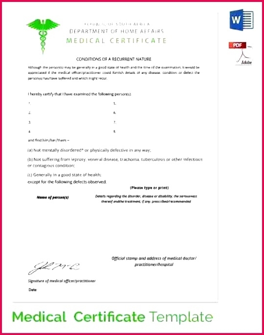 5 Fake Medical Certificate Template 71494 | Fabtemplatez With Regard To Free Fake Medical Certificate Template