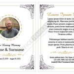 5 Free Obituary/Funeral Memorial Card Templates In Ms Word Throughout Memorial Card Template Word
