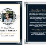 5 Free Obituary/Funeral Memorial Card Templates In Ms Word With Regard To Memorial Cards For Funeral Template Free