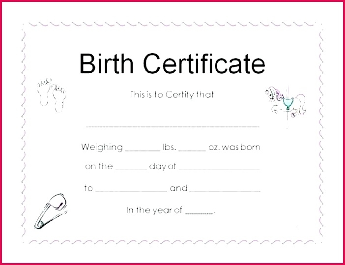5 Make A Fake Birth Certificate Template 31189 | Fabtemplatez Inside Birth Certificate Fake Template