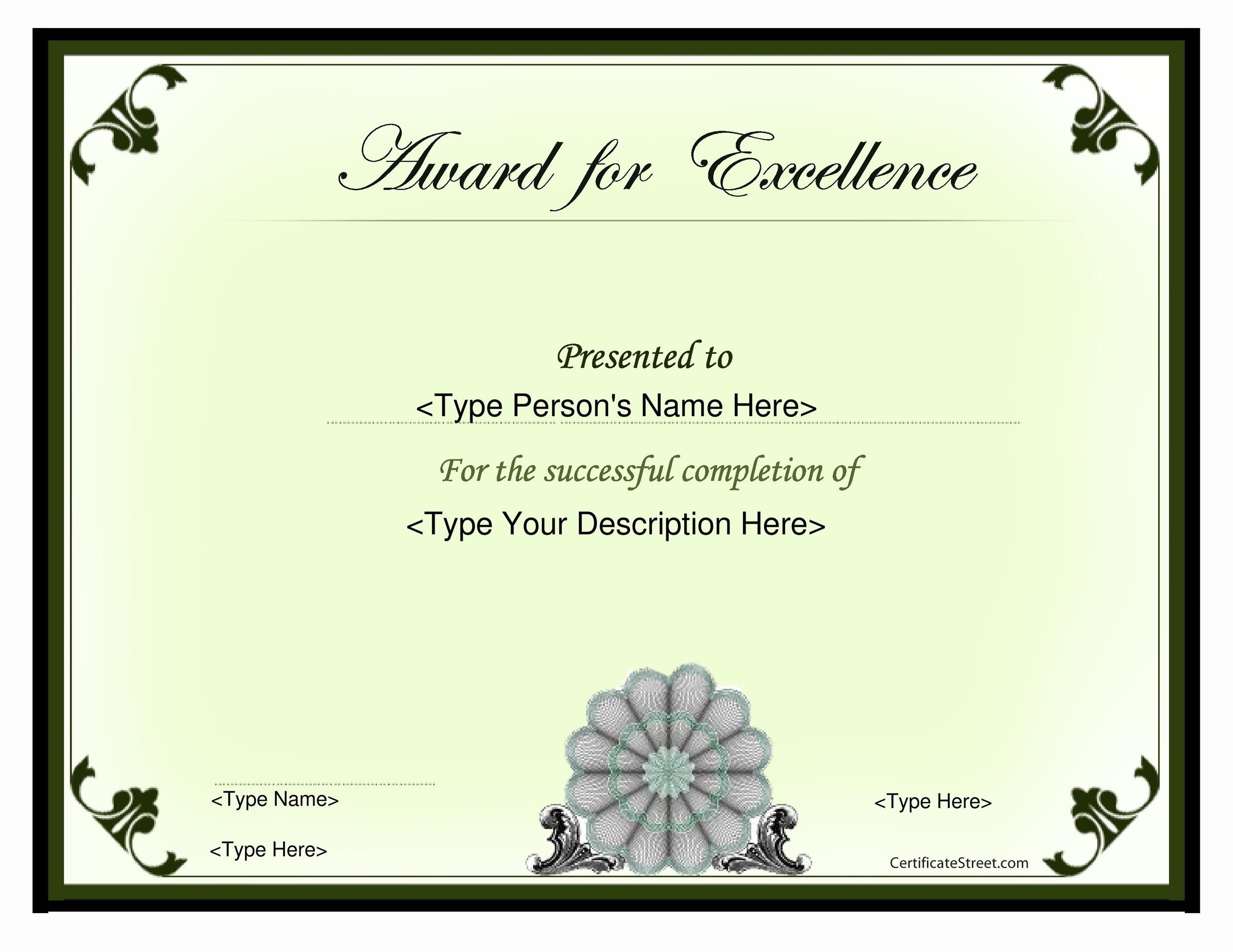 50 Amazing Award Certificate Templates ᐅ Templatelab regarding Professional Award Certificate Template