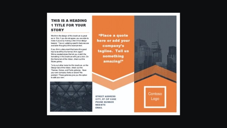 50+ Best Microsoft Word Brochure Templates 2021 | Design Shack In Office Word Brochure Template