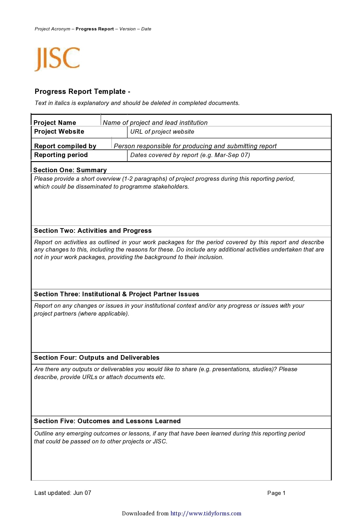 50 Professional Progress Report Templates (Free) - Templatearchive intended for Company Progress Report Template