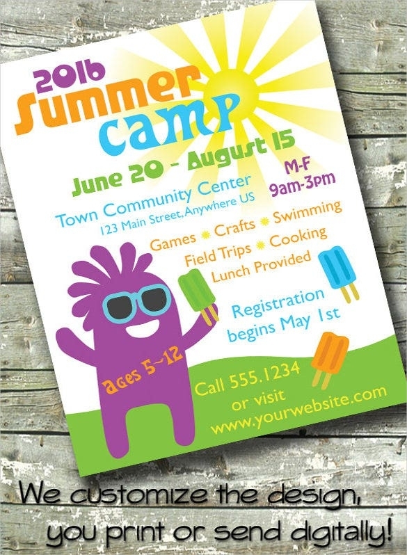 51+ Summer Camp Flyer Templates - Psd, Eps, Indesign, Word | Free pertaining to Summer Camp Brochure Template Free Download