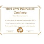 52 Useful Certificates Of Destruction (&amp; Examples) - Printabletemplates for Destruction Certificate Template