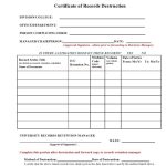 52 Useful Certificates Of Destruction (& Examples) – Printabletemplates Inside Destruction Certificate Template