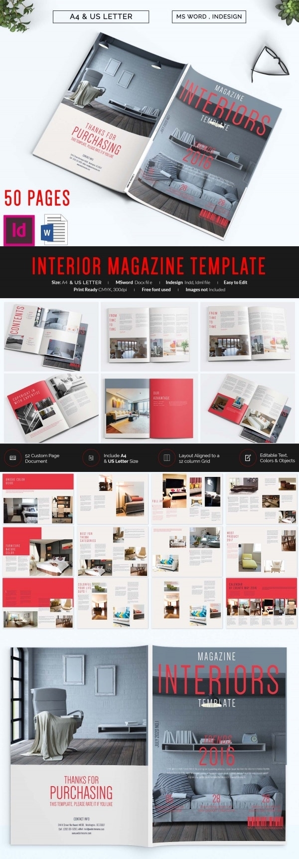 55+ Brand New Magazine Templates – Free Word, Psd, Eps, Ai, Indesign Pertaining To Magazine Template For Microsoft Word