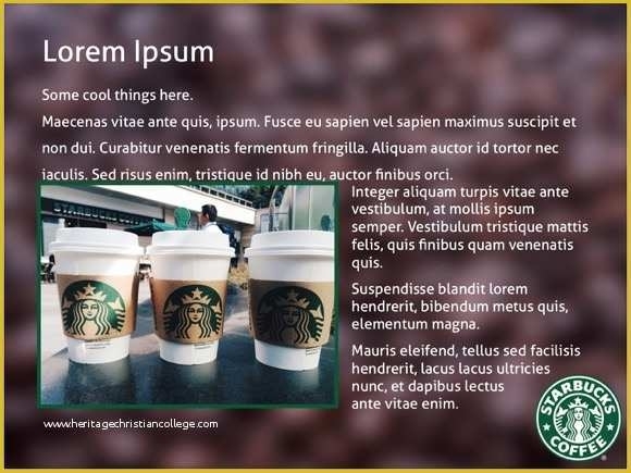 59 Free Starbucks Coffee Powerpoint Template | Heritagechristiancollege Inside Starbucks Powerpoint Template