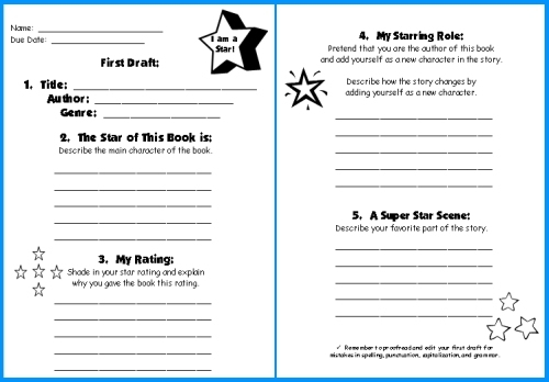 5Th Grade Book Report Template Collection Throughout Book Report Template 5Th Grade