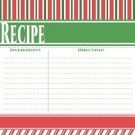 6 Best Customizable Printable Christmas Recipe Card Template throughout Christmas Card List Template