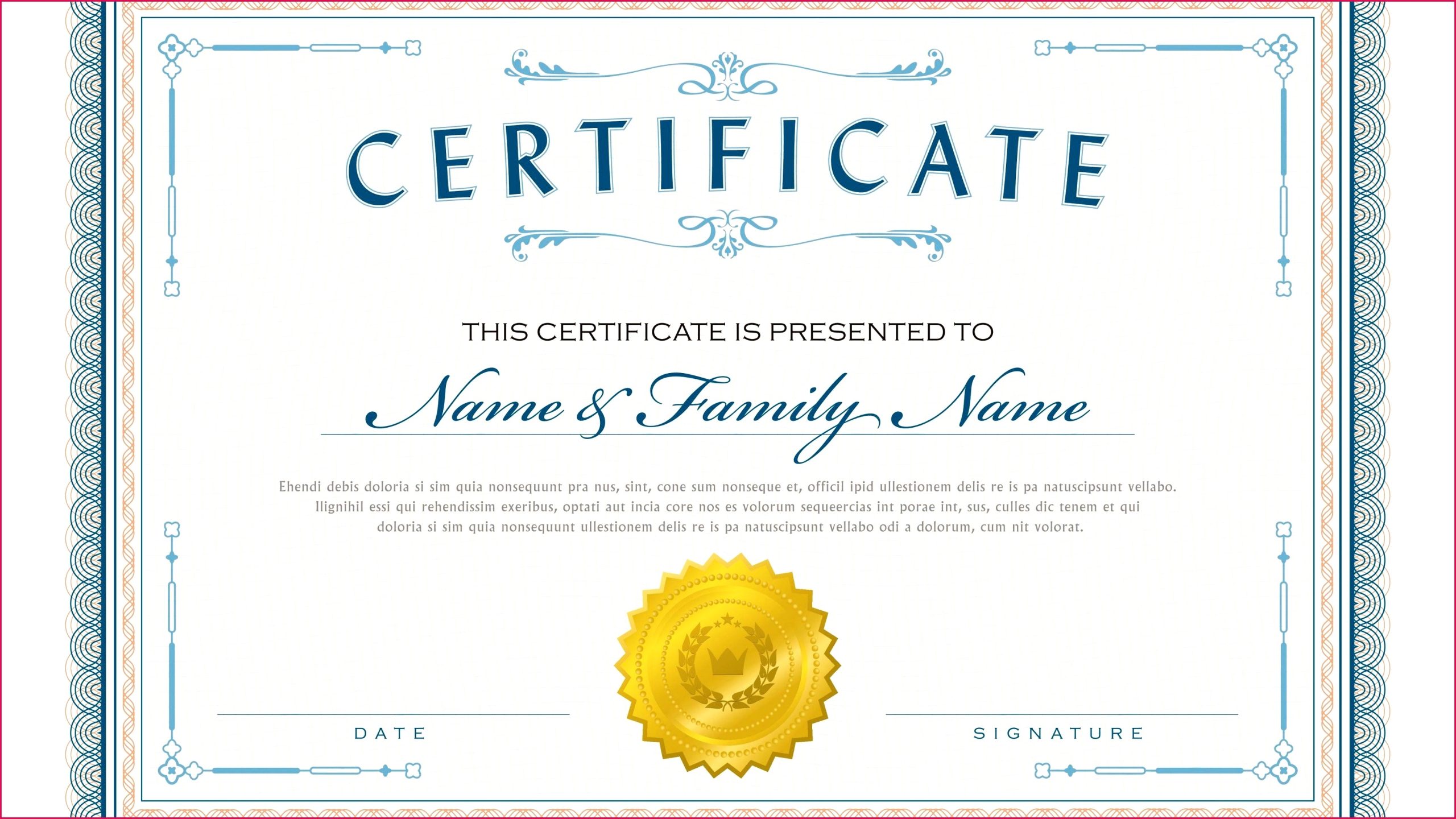 6 Certificate Of Achievement Wording Samples 50108 | Fabtemplatez Throughout Certificate Of Attainment Template