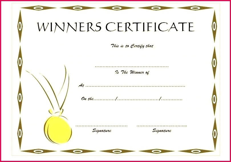 6 Food Winner Certificate Template 62303 | Fabtemplatez Pertaining To First Place Certificate Template