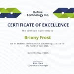 6+ Free Employee Excellence Certificate Templates [Customize & Download Throughout Free Certificate Of Excellence Template