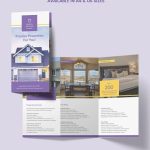 6+ Free Excellent Real Estate A3 Tri Fold Brochure Template | Free With Tri Fold Brochure Publisher Template