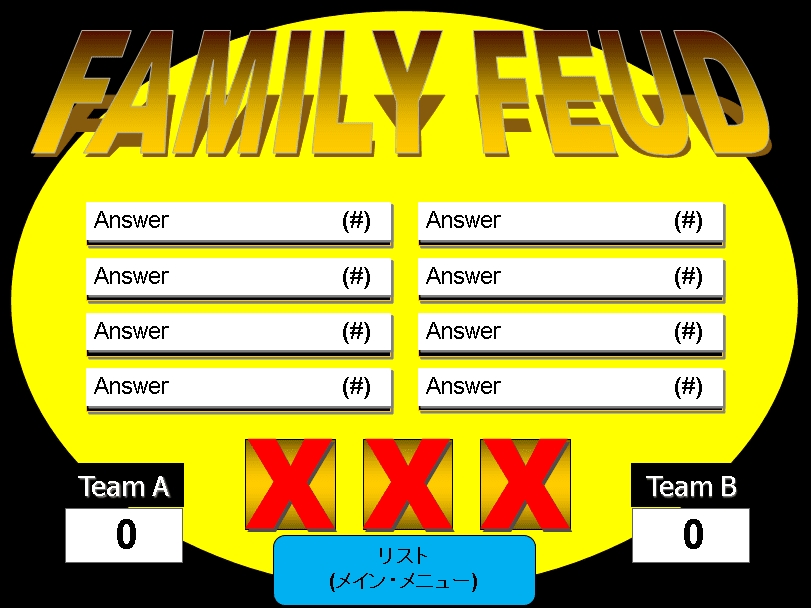 6 Free Family Feud Powerpoint Templates For Teachers inside Family Feud Powerpoint Template With Sound