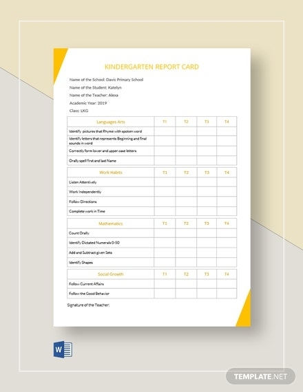 6+ Free Report Card Templates [Customize & Download] | Template With Summer School Progress Report Template