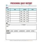 6+ Preschool Daily Report Templates In Pdf | Free &amp; Premium Templates in Preschool Progress Report Template