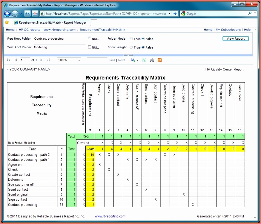 6 Requirements Traceability Matrix Template Excel – Excel Templates For Reporting Requirements Template