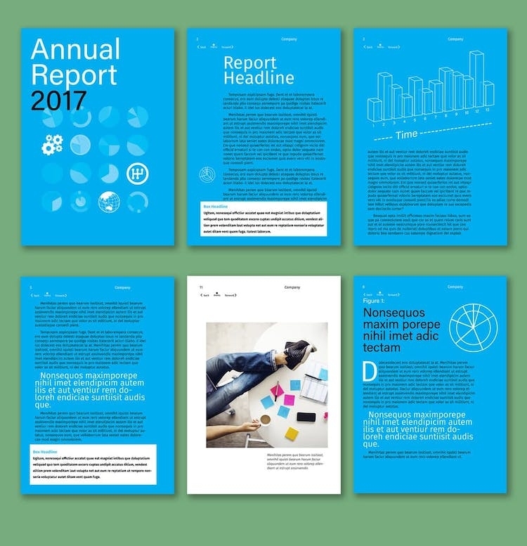 60 Modern Annual Report Design Templates (Free And Paid) – Redokun With Report Specification Template