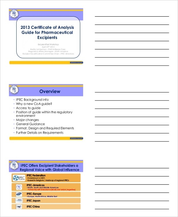 7+ Certificate Of Analysis Template - Word , Google Docs , Apple Pages Pertaining To Certificate Of Analysis Template