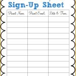 7 Party Sign Up Sheet Template | Fabtemplatez Regarding Potluck Signup Sheet Template Word