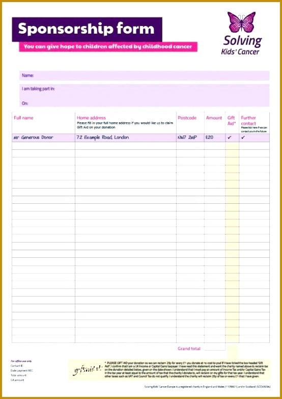 7 Sponsor Form Template Word | Fabtemplatez Within Sponsor Card Template