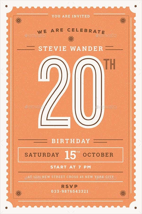 76+ Sample Invitation Cards – Word, Psd, Ai, Indesign | Free & Premium Within Birthday Card Template Indesign
