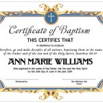 8.5X11 Baptism Certificate Template Edit In Microsoft Word | Etsy In Baby Christening Certificate Template