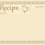 8 Best Printable Vintage Recipe Cards 4X6 – Printablee Within Fillable Recipe Card Template