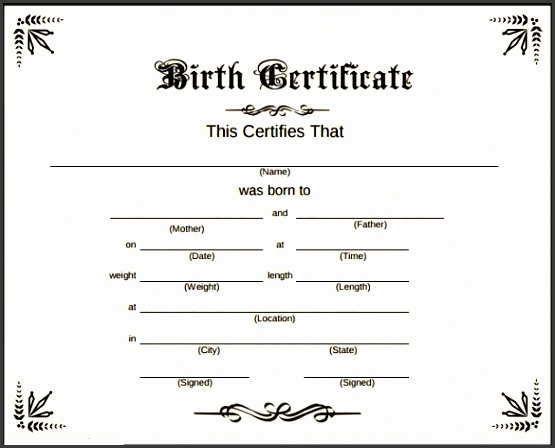 8 Birth Certificate Template In Pdf – Sampletemplatess – Sampletemplatess Intended For Birth Certificate Fake Template