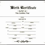 8 Birth Certificate Template In Pdf – Sampletemplatess – Sampletemplatess Intended For Fake Birth Certificate Template