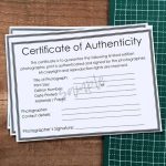 8 Certificate Of Authenticity Art Template – Free Popular Templates Design Within Certificate Of Authenticity Photography Template