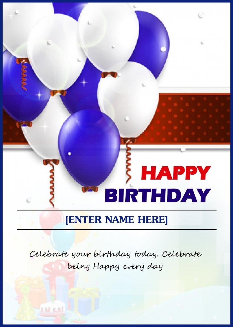 8+ Free Birthday Card Templates In Word – Word Excel Formats In Template For Anniversary Card