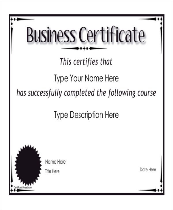 8+ Sample Certificate Templates – Free Sample, Example Format Download In Small Certificate Template