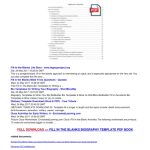 86 Professional Bio Template Microsoft Word Page 2 – Free To Edit Inside Free Bio Template Fill In Blank
