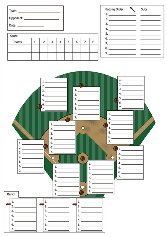 9+ Baseball Line Up Card Templates – Doc, Pdf, Psd, Eps | Free Throughout Queue Cards Template