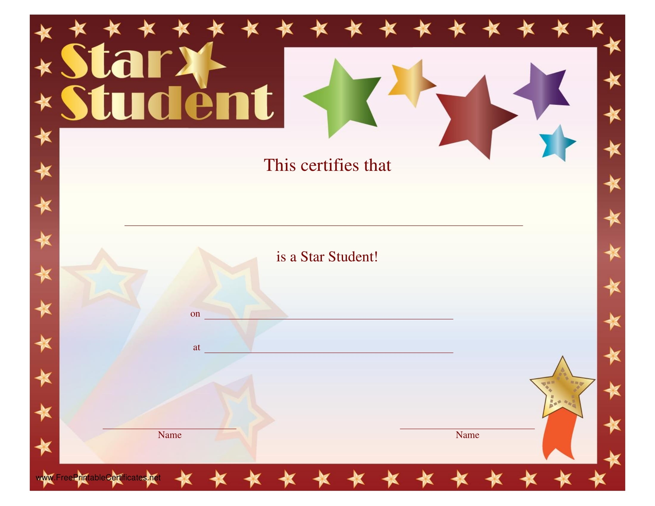 9+ Blank Award Certificate Examples - Pdf | Examples With Regard To Free Printable Blank Award Certificate Templates
