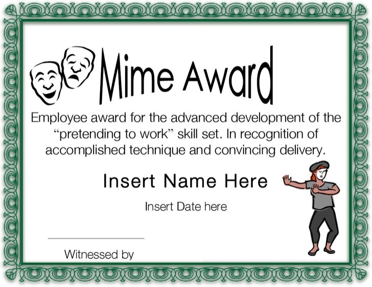 9+ Funny Certificate Templates Free Download With Free Printable Funny Certificate Templates