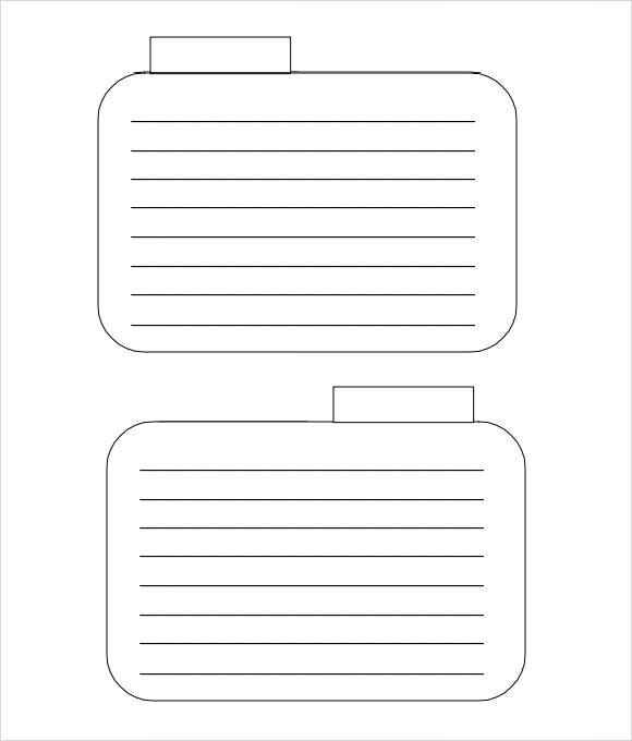 9 Index Card Templates For Free Download | Sample Templates With Index Card Template For Word