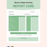 9+ School Report Card In Ms Word | Illustrator | Photoshop | Editable Throughout Illustrator Report Templates