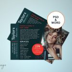 A5 Editable Template 1 Side Beauty Salon Flyer Hair Salon | Etsy With Regard To One Sided Brochure Template